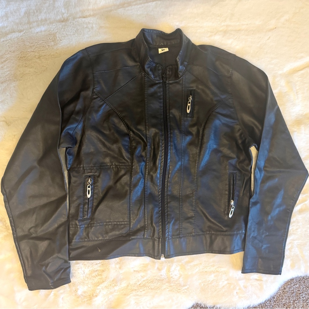 Women Black Leather Jacket